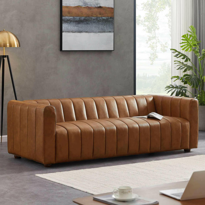 Elrosa Channel Tufted Sofa.