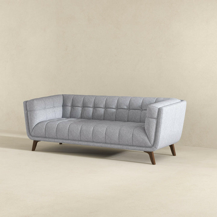 Addison Large Light Gray Fabric Sofa.