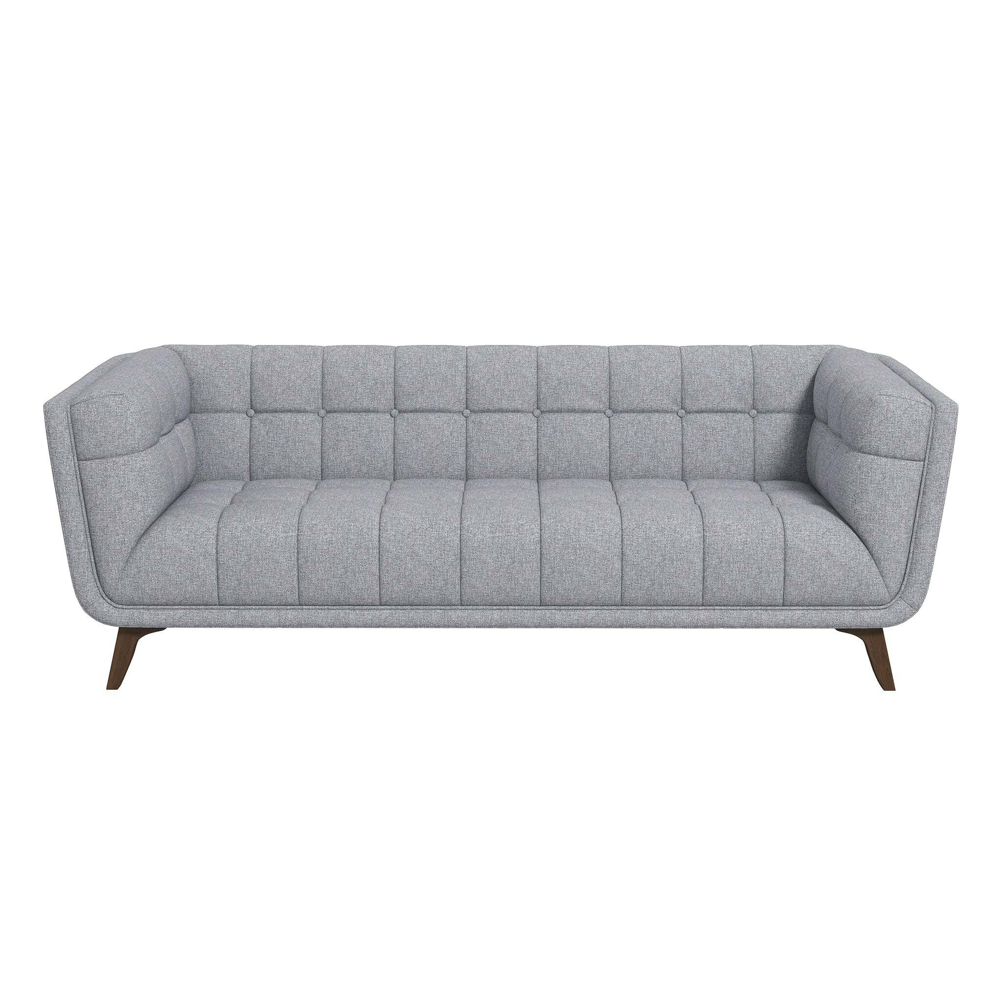 Addison Large Light Gray Fabric Sofa.