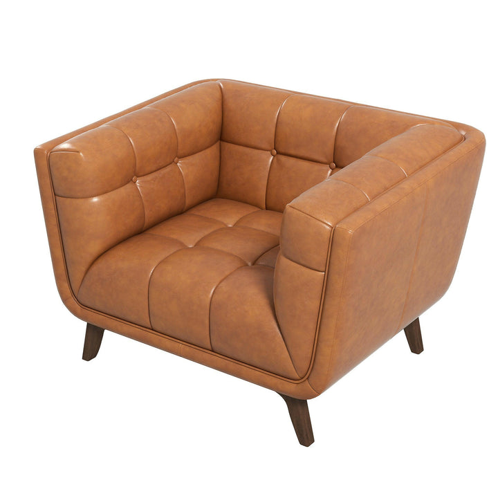 Addison Lounge Chair (Cognac Leather).