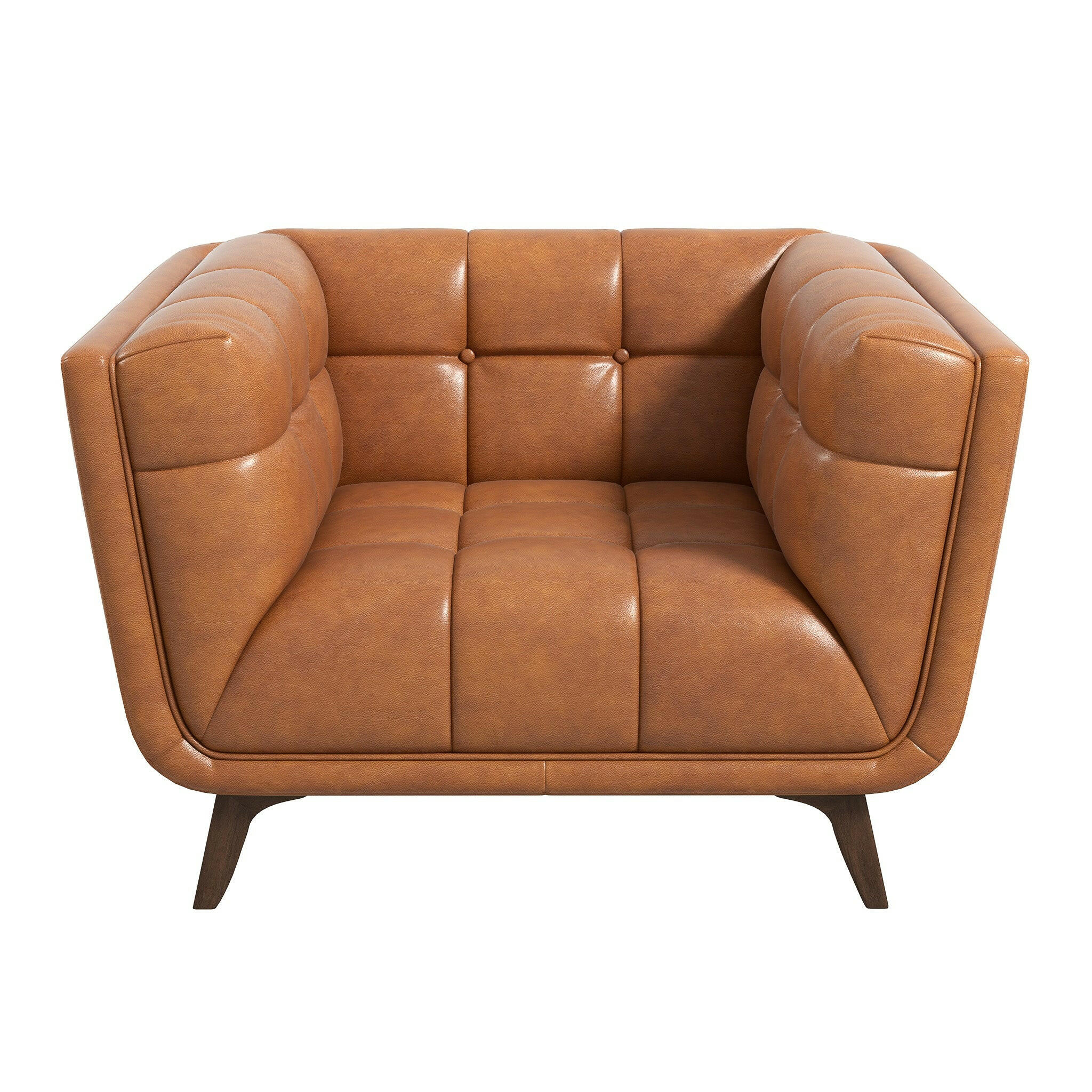 Addison Lounge Chair (Cognac Leather).