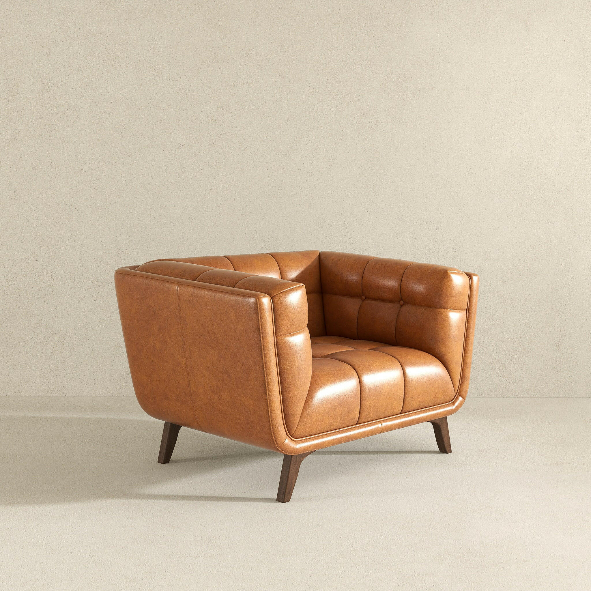 Addison Lounge Chair (Cognac Leather).