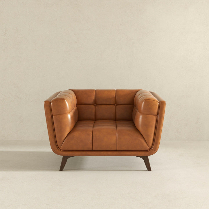 Addison Lounge Chair (Cognac Leather).