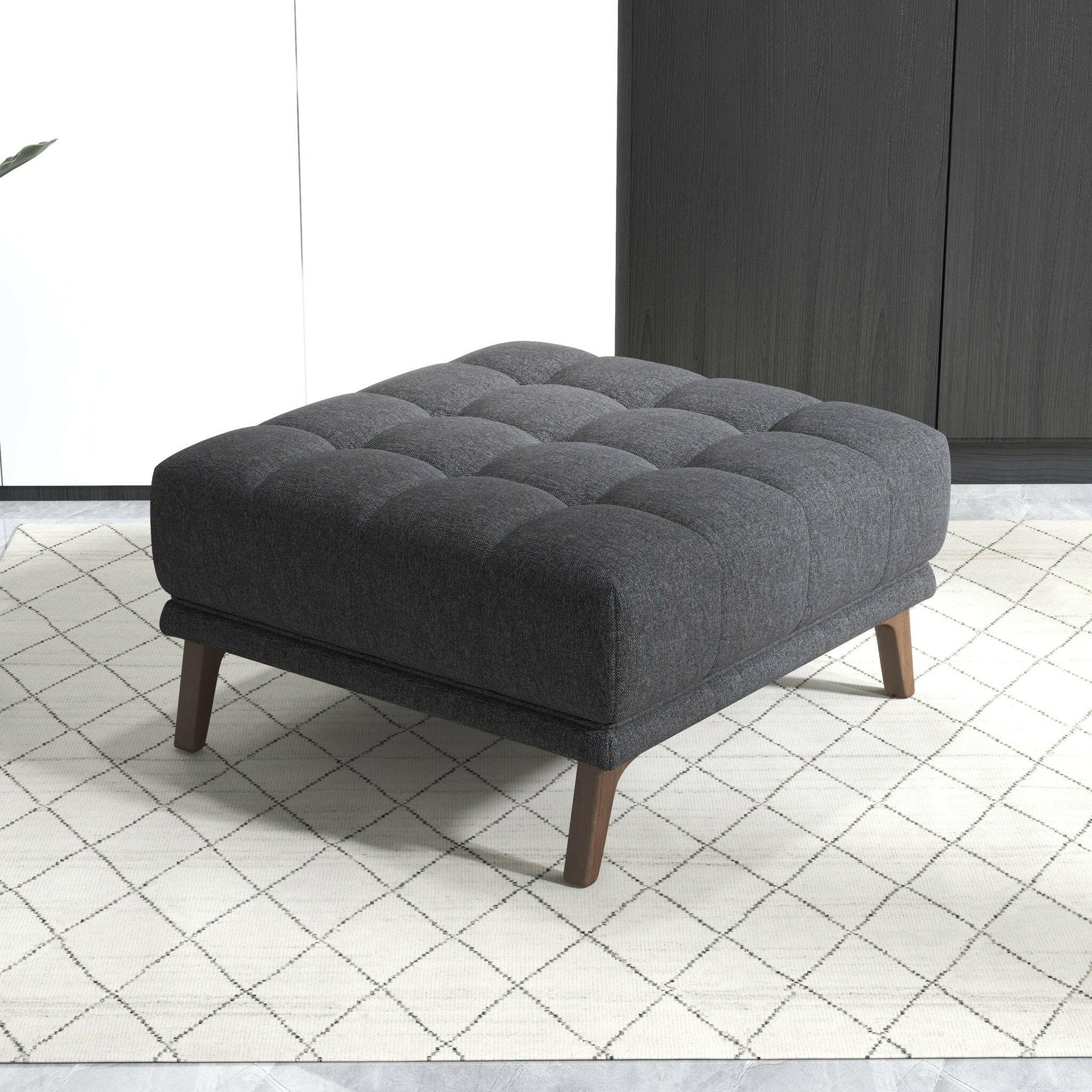 Addison Square Upholstered Ottoman.