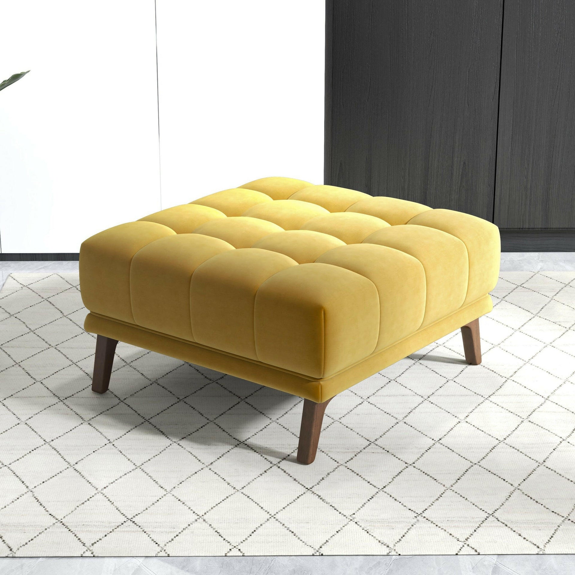 Addison Square Upholstered Ottoman.