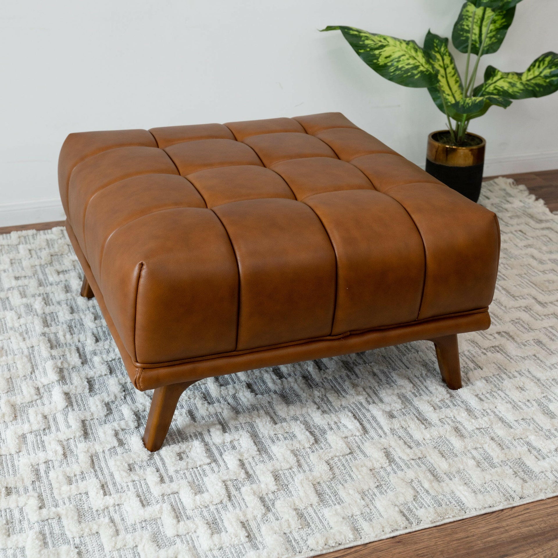 Addison Square Upholstered Ottoman.