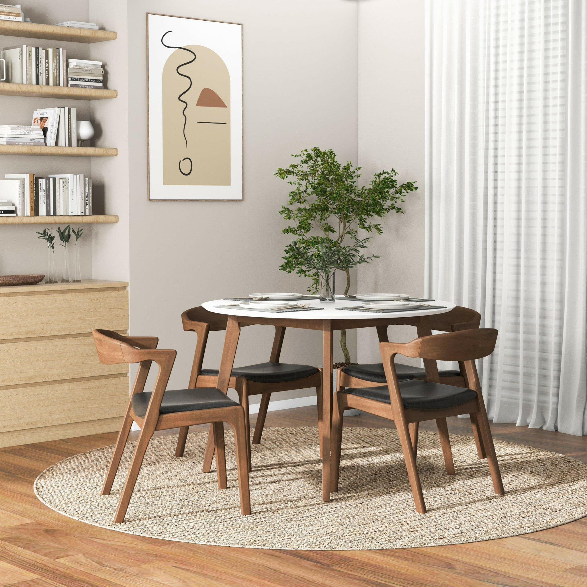 Alina Dining Table (White).