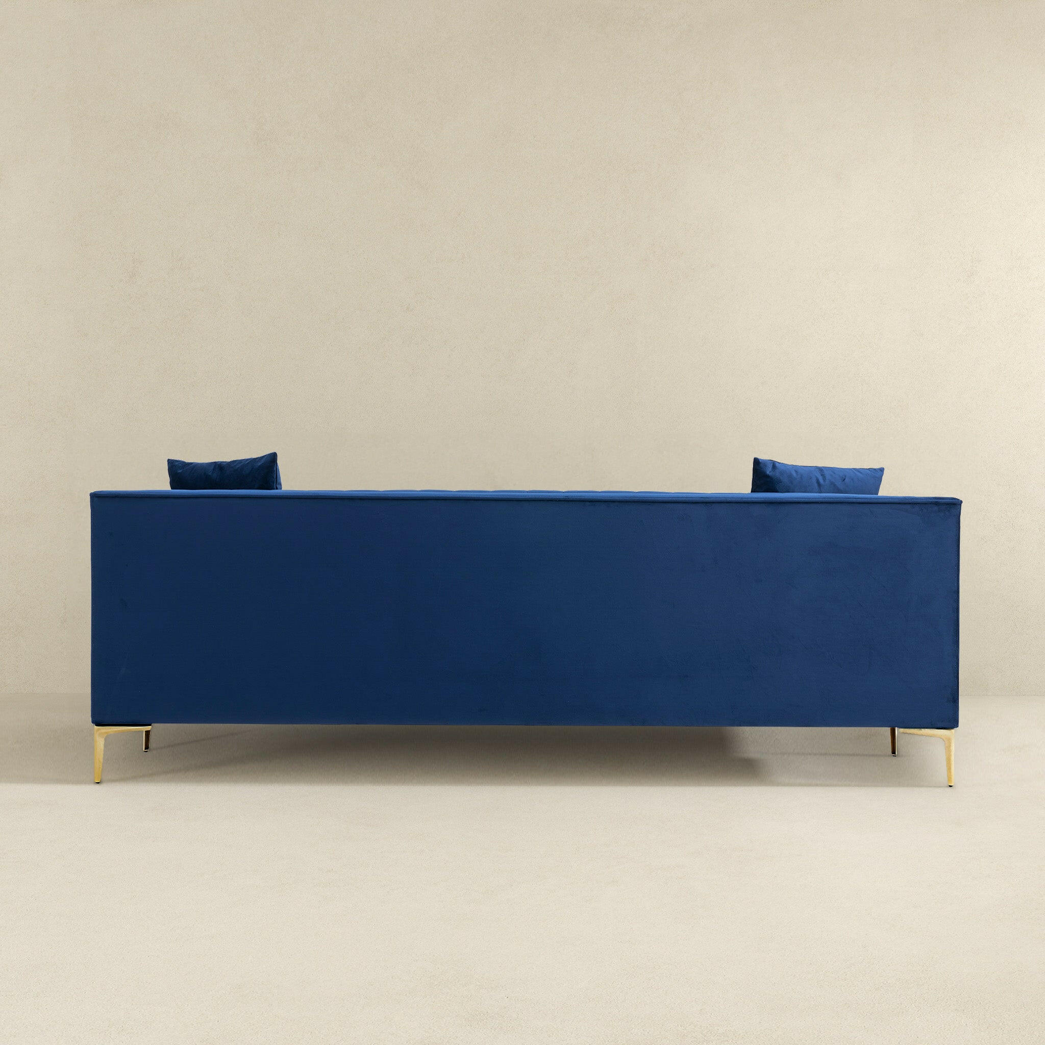 Angelina Sofa 91" (Dark Blue Velvet).