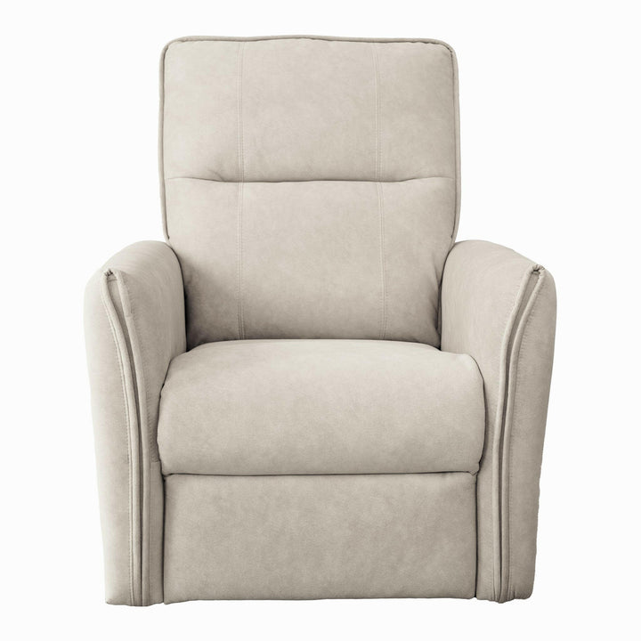 Asheville Cream Suede Recliner Chair.