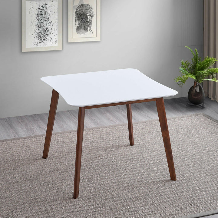 Benton Modern White Top Dining Table.