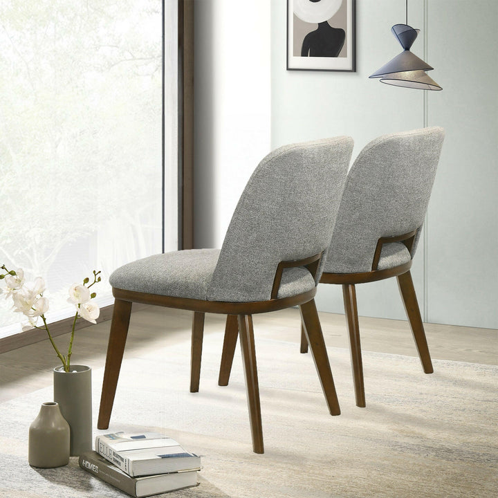 Blake Light Grey Fabric Dining Chair (Set Of 2).