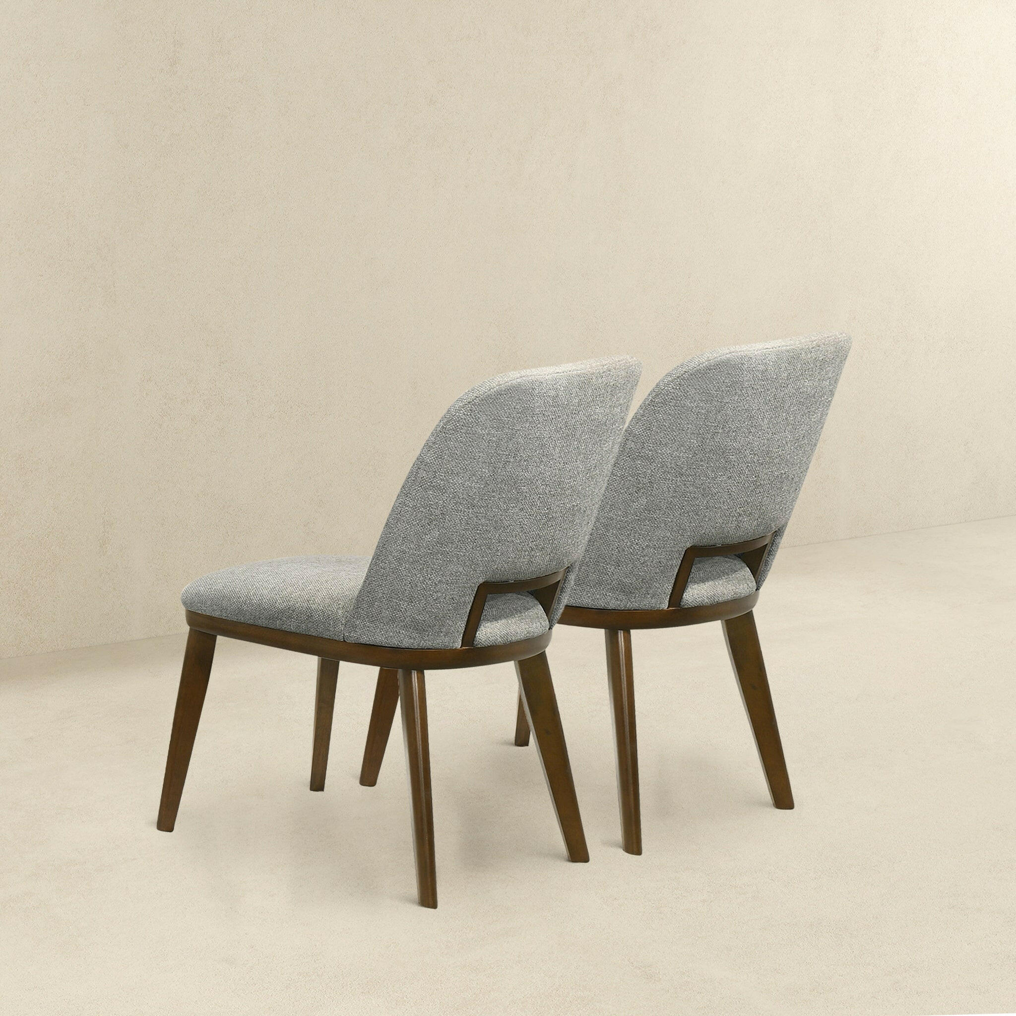 Blake Light Grey Fabric Dining Chair (Set Of 2).