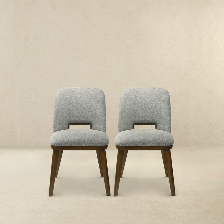 Blake Light Grey Fabric Dining Chair (Set Of 2).