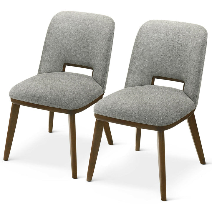 Blake Light Grey Fabric Dining Chair (Set Of 2).