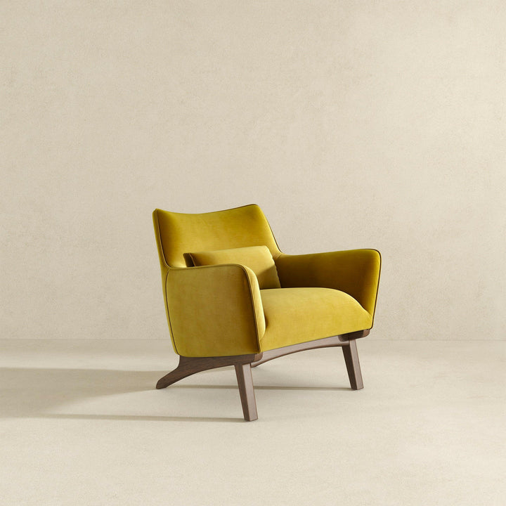 Brayden Lounge Chair (Gold - Velvet).