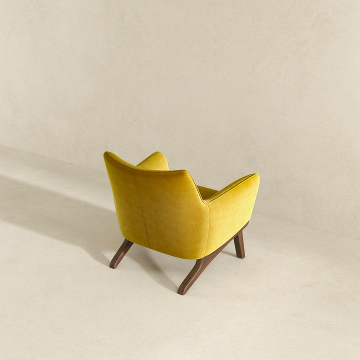 Brayden Lounge Chair (Gold - Velvet).