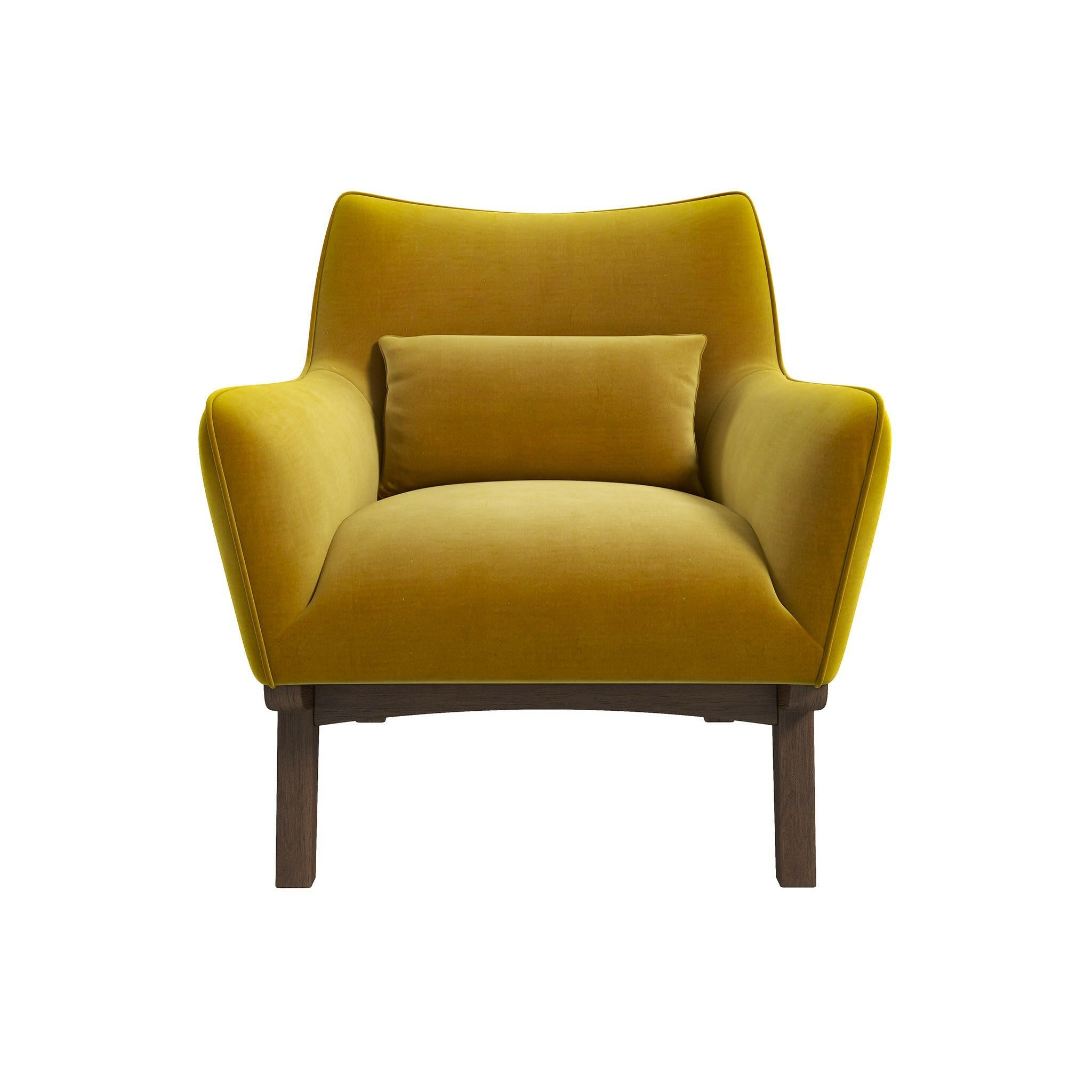 Brayden Lounge Chair (Gold - Velvet).