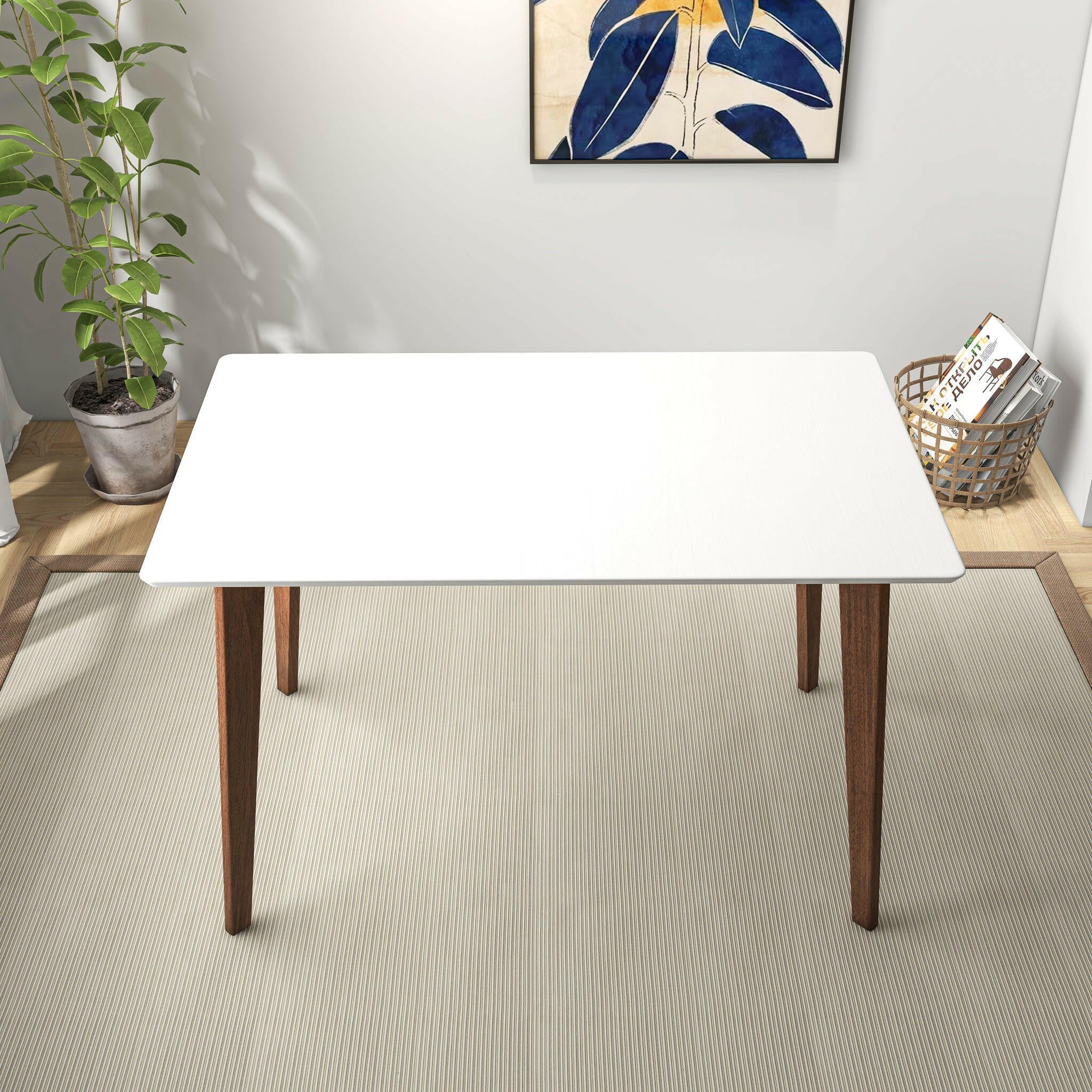 Carlos White Small Dining Table.