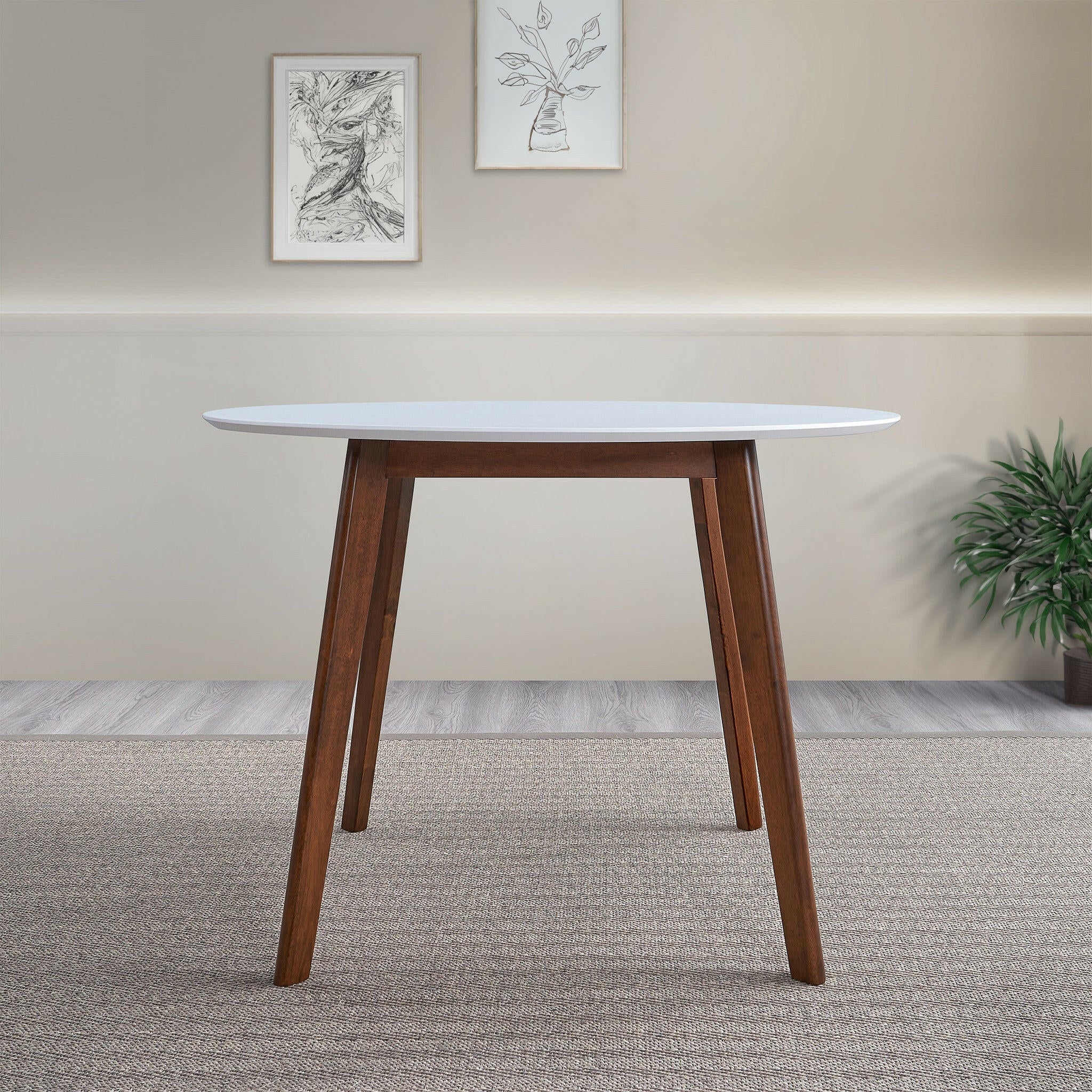 Carlton White Top Dining Table.