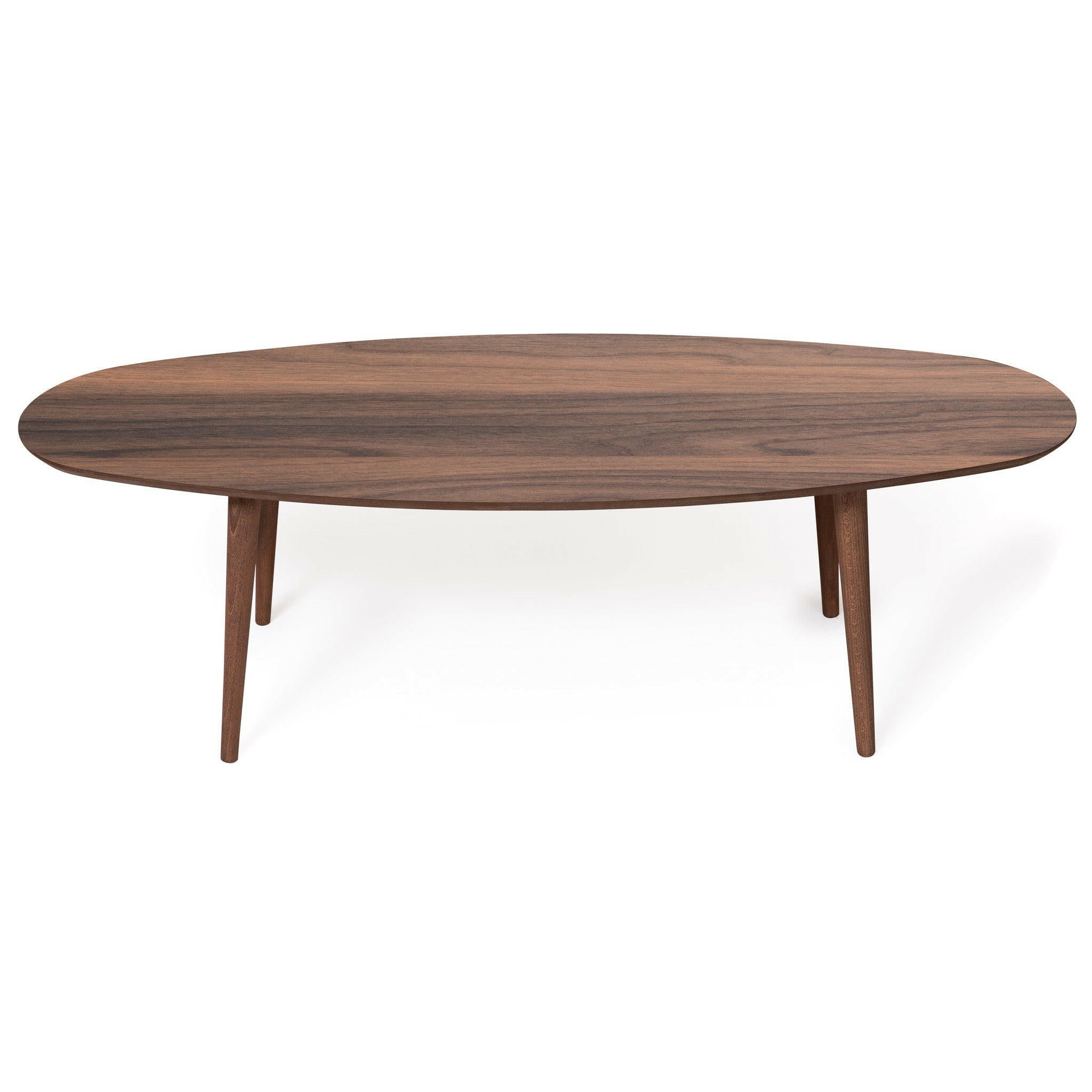 Carsen Walnut Oval Center Table.