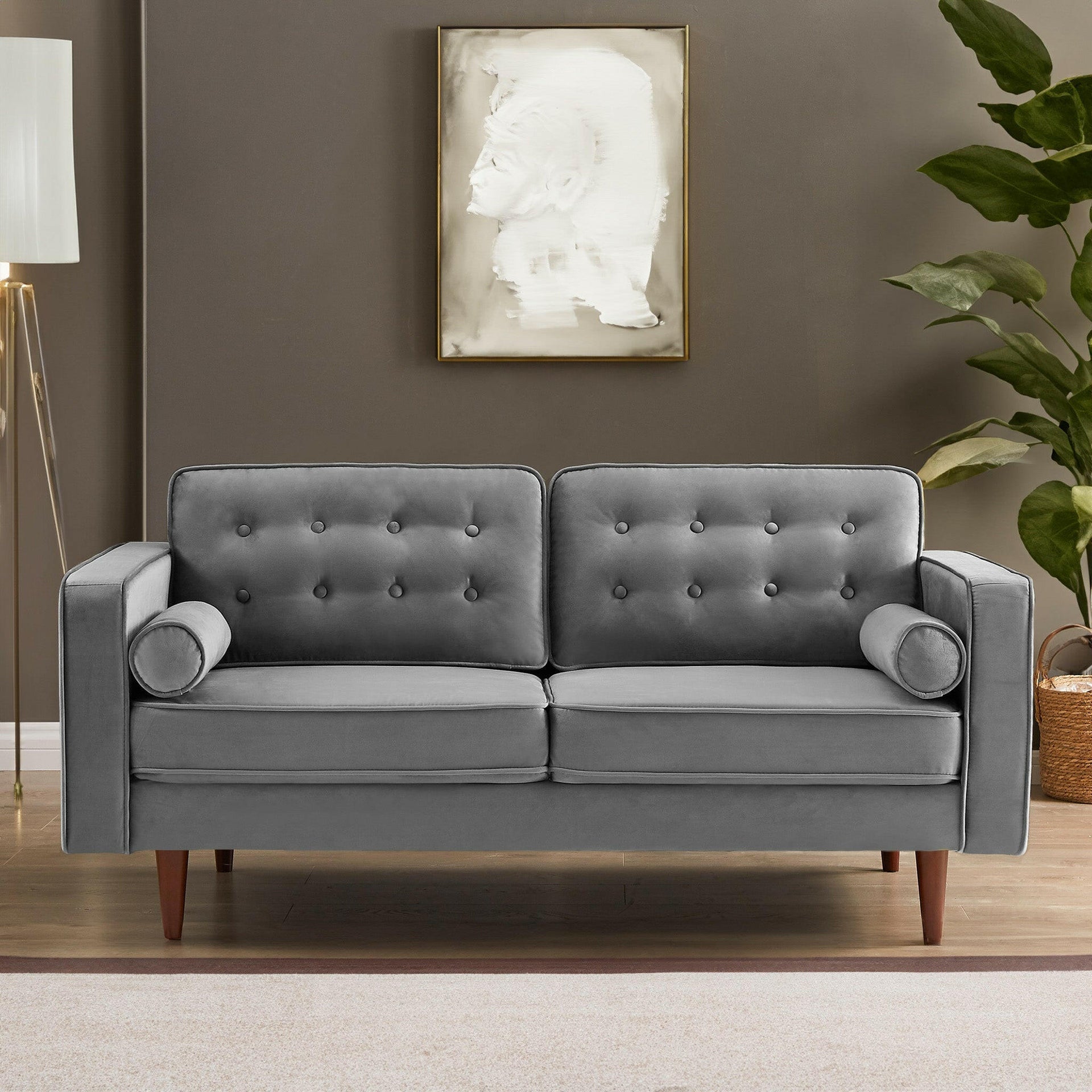 Casey Velvet Loveseat.