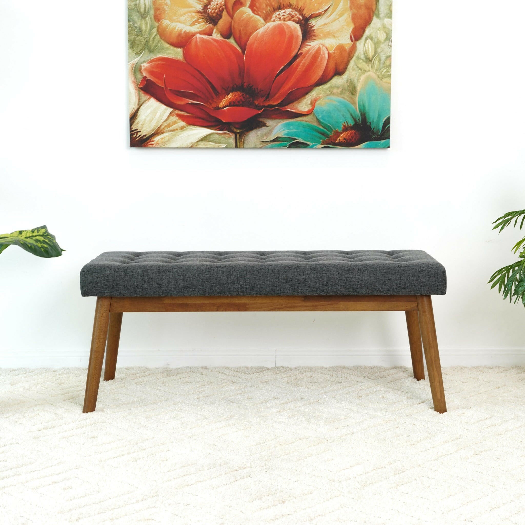 Delilah Modern Bench (Fabric).