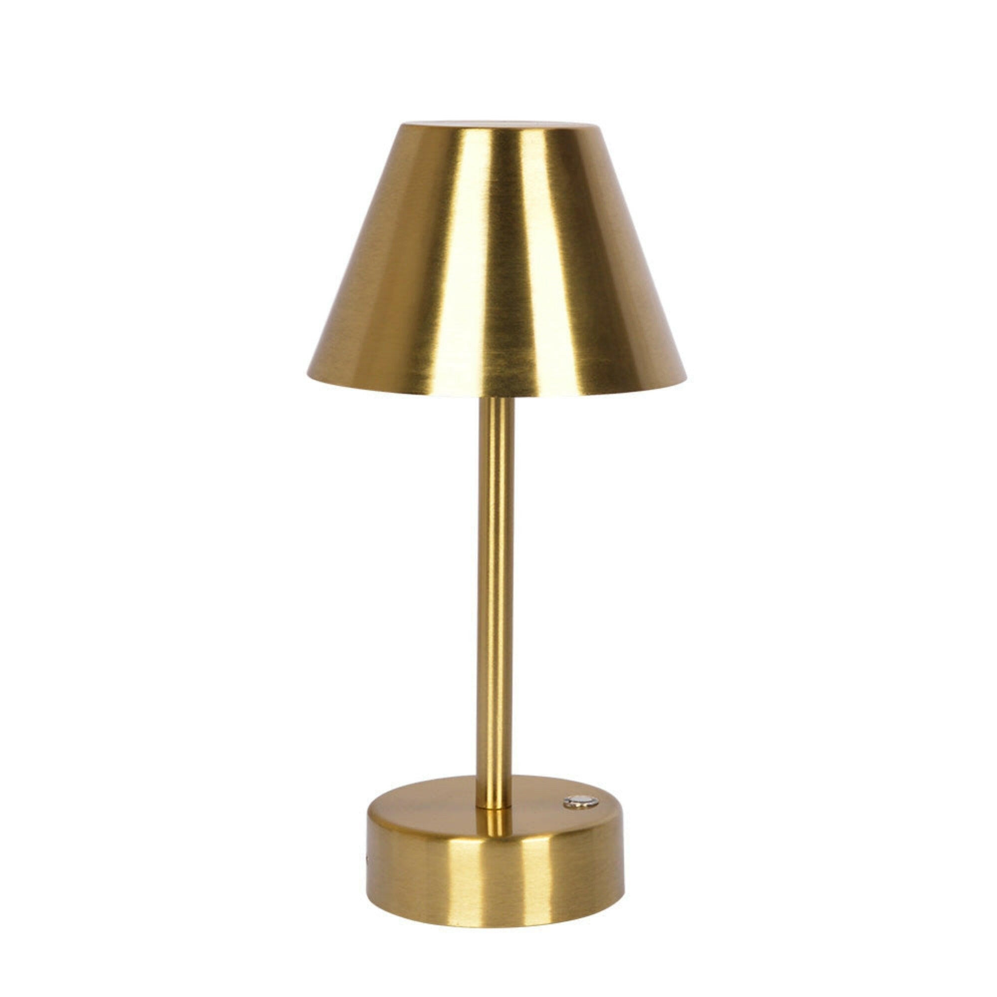 Elegance Rechargeable LED Table Lamp Plated Brass LED Touch Switch.