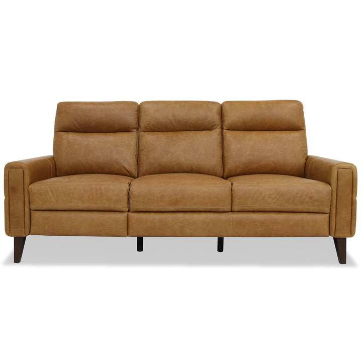 Elliot Incliner Sofa Left - Waxy Tan Leather.