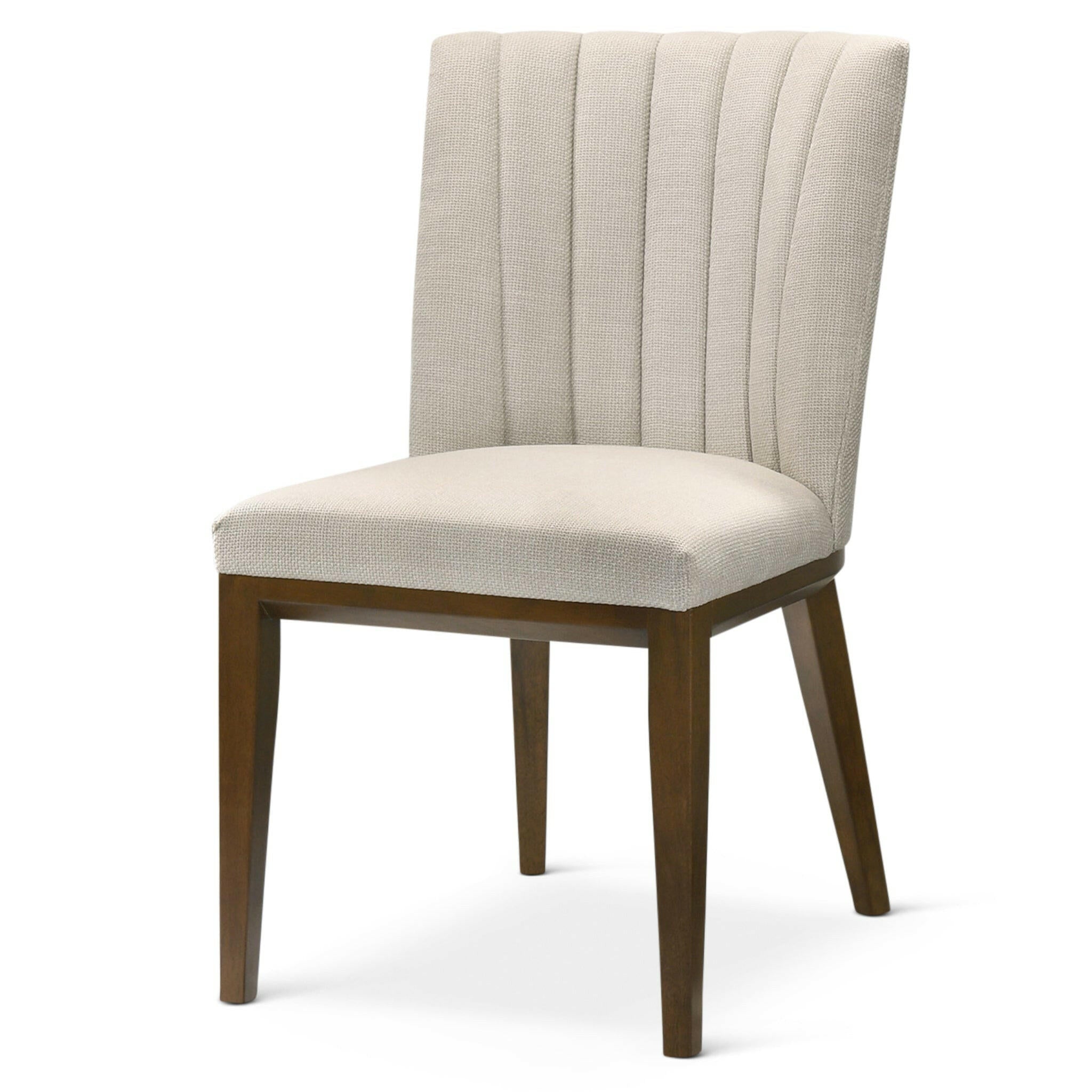 Elmwood Beige Fabric Dining Chair (Set Of 2).