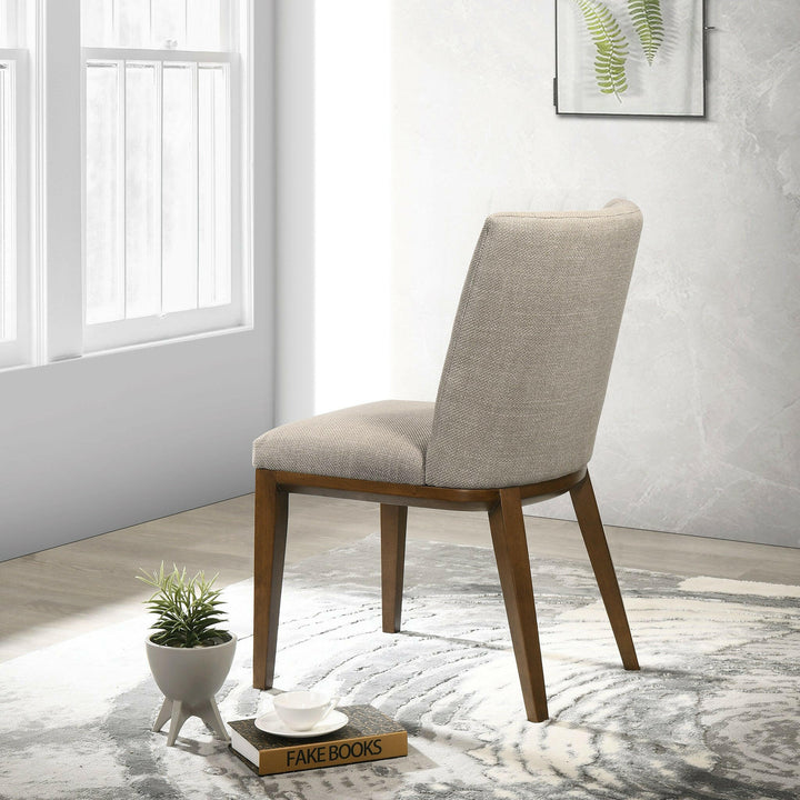 Elmwood Cream Fabric Dining Chair (Set Of 2).