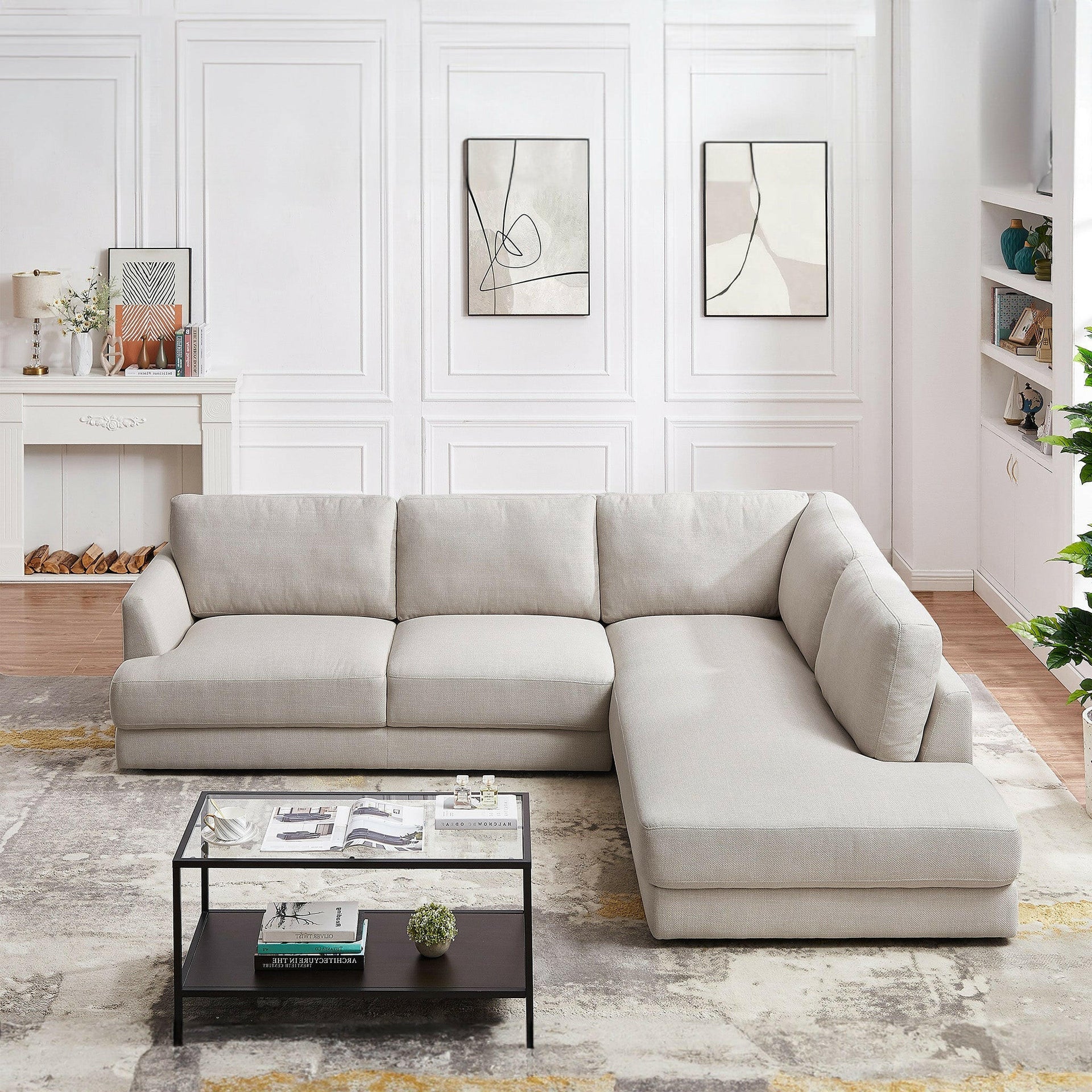 Glander Cozy Sectional Sofa (Right Facing).