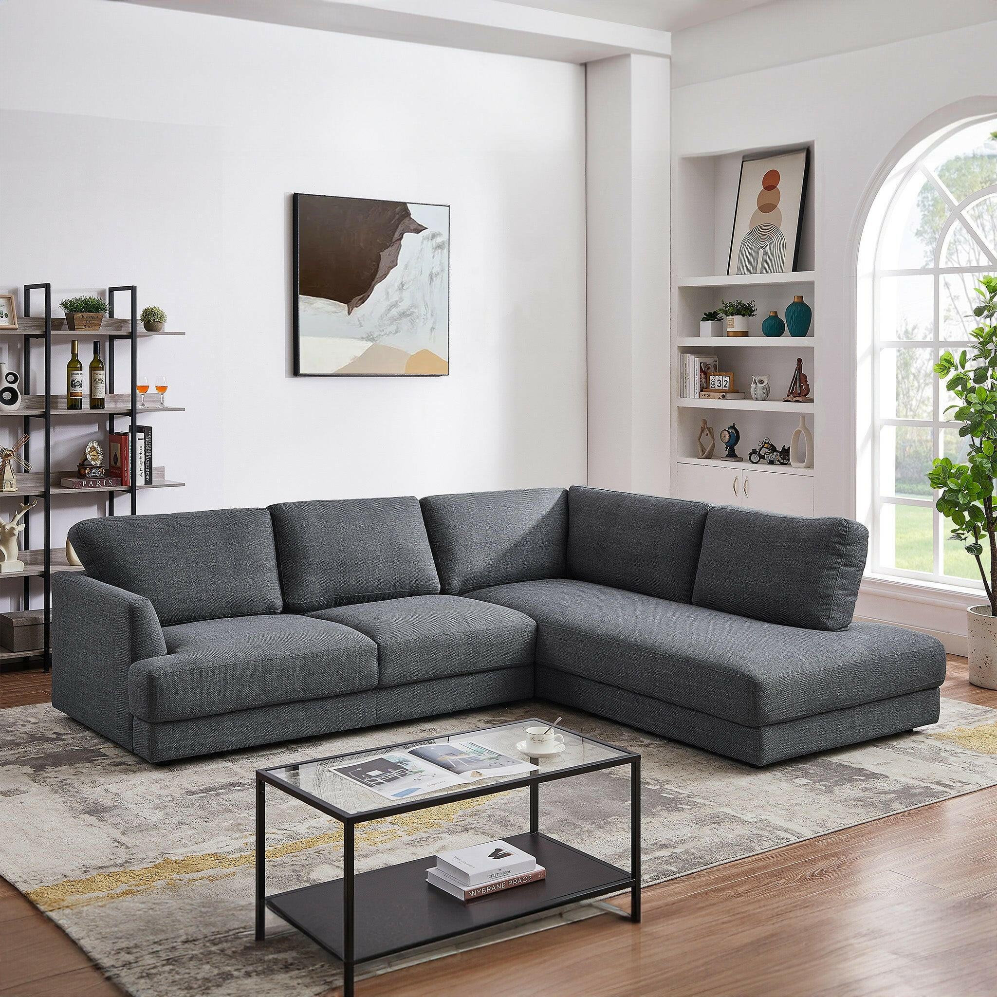 Glander Cozy Sectional Sofa (Right Facing).