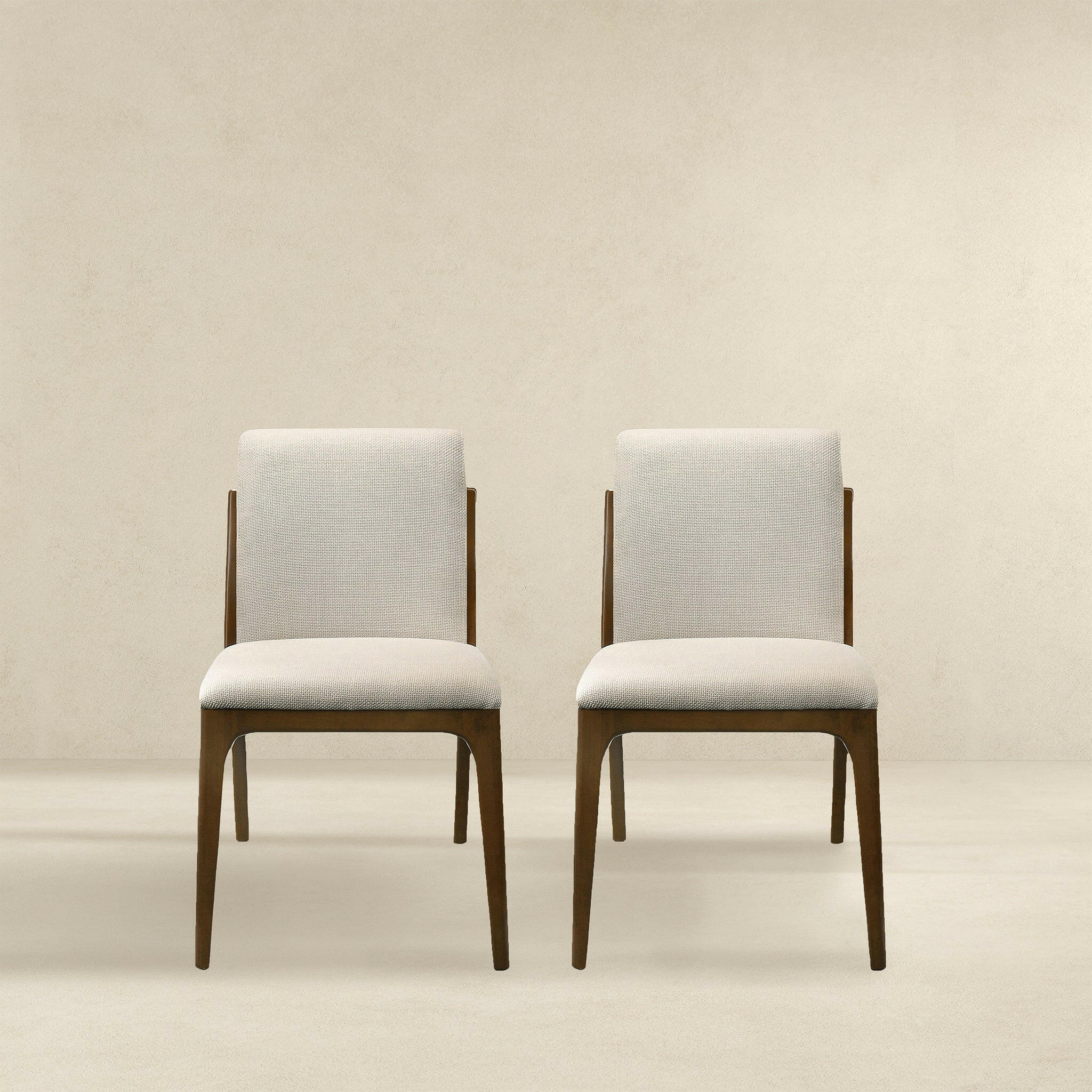 Grivelle Cream Fabric Dining Chair (Set Of 2).