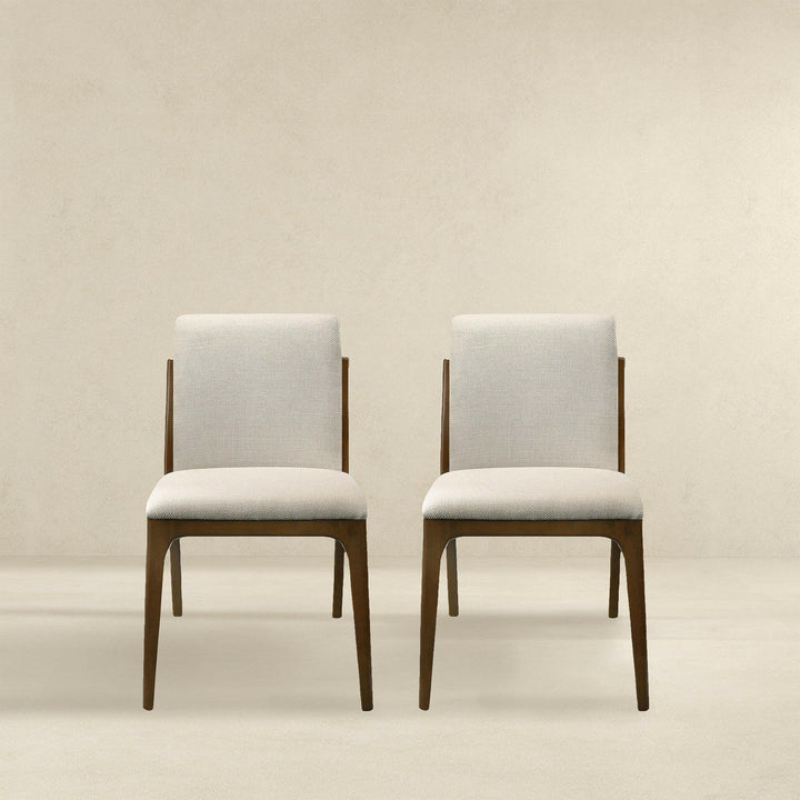 Grivelle Cream Fabric Dining Chair (Set Of 2).