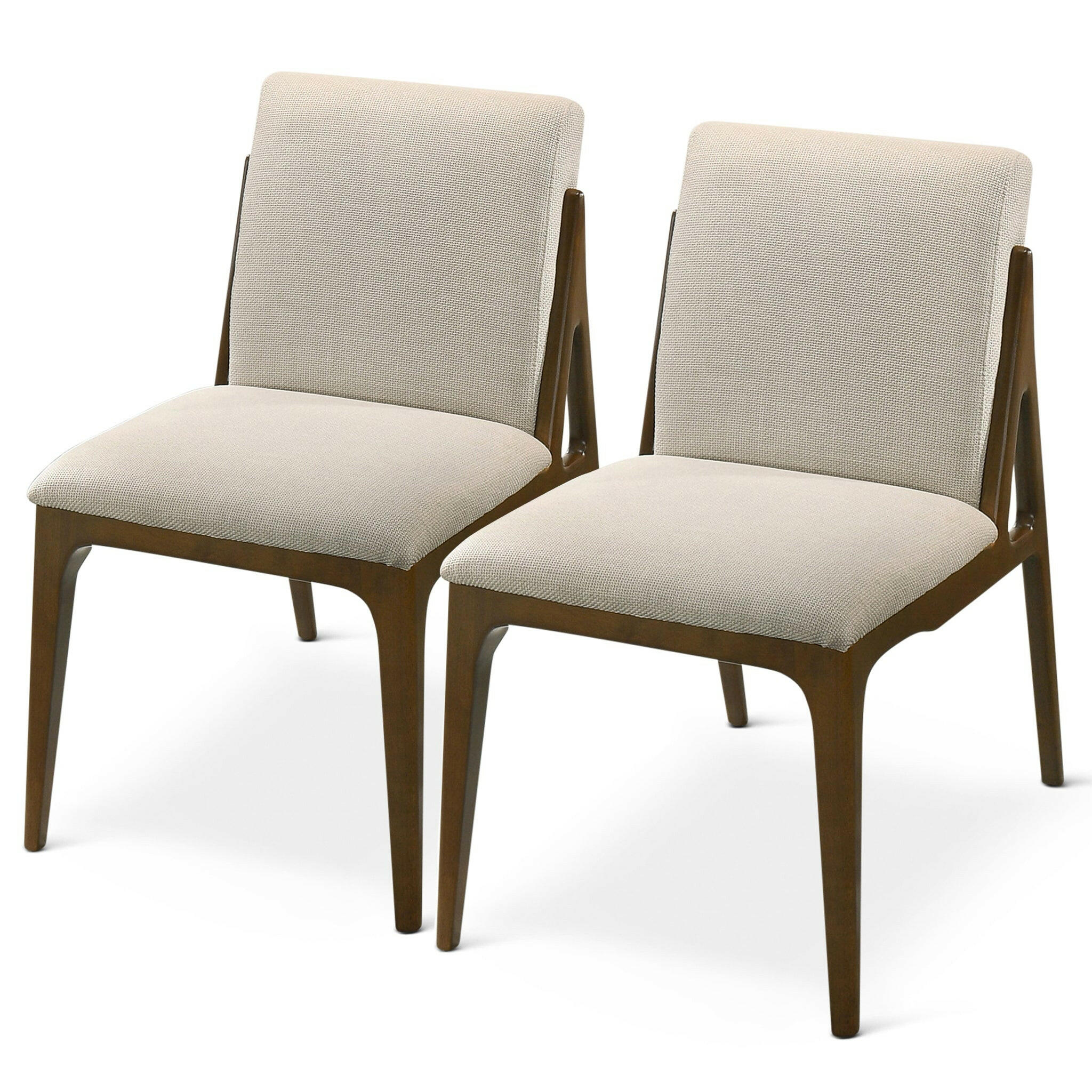 Grivelle Cream Fabric Dining Chair (Set Of 2).