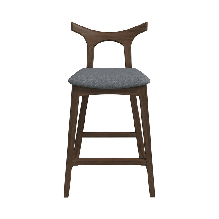 Hester Solid Wood Upholstered Square Bar Chair (Set Of 2).