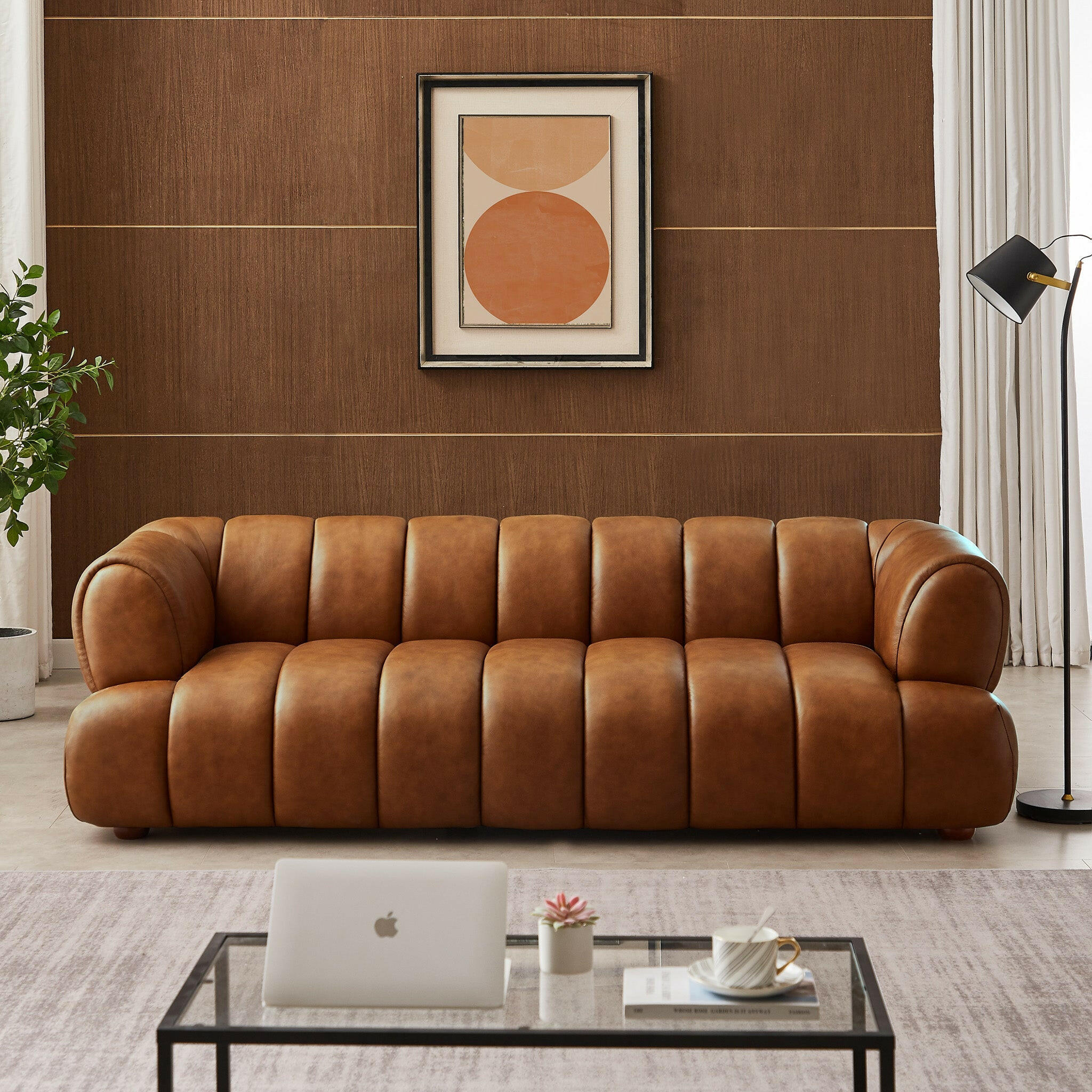 Jasmin  89.7" Upholstered Sofa.