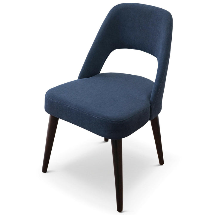 Juliana Mid Century Modern Blue Fabric Dining Chair (Set Of 2).