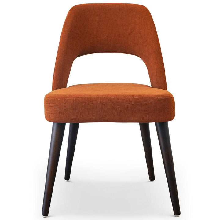 Juliana Mid Century Modern Burnt Orange Fabric Dining Chair (Set Of 2).