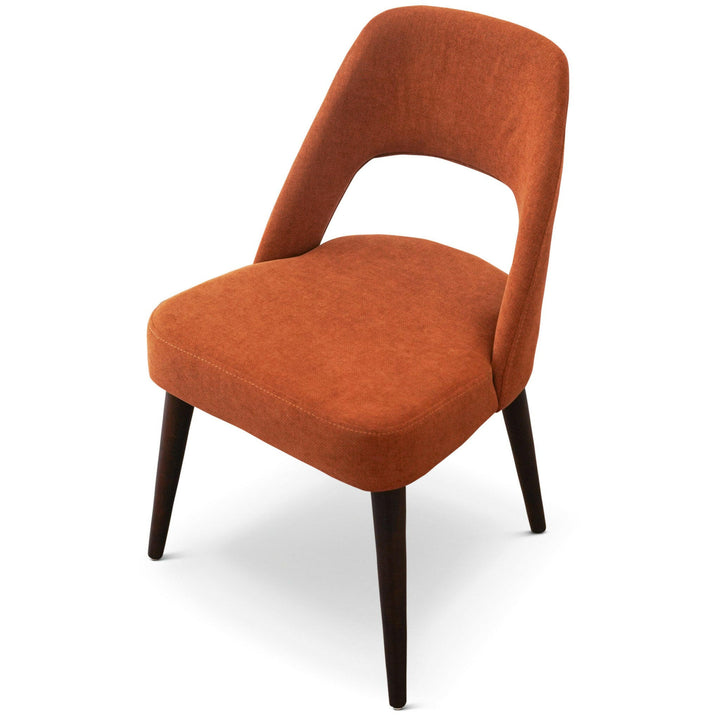 Juliana Mid Century Modern Burnt Orange Fabric Dining Chair (Set Of 2).