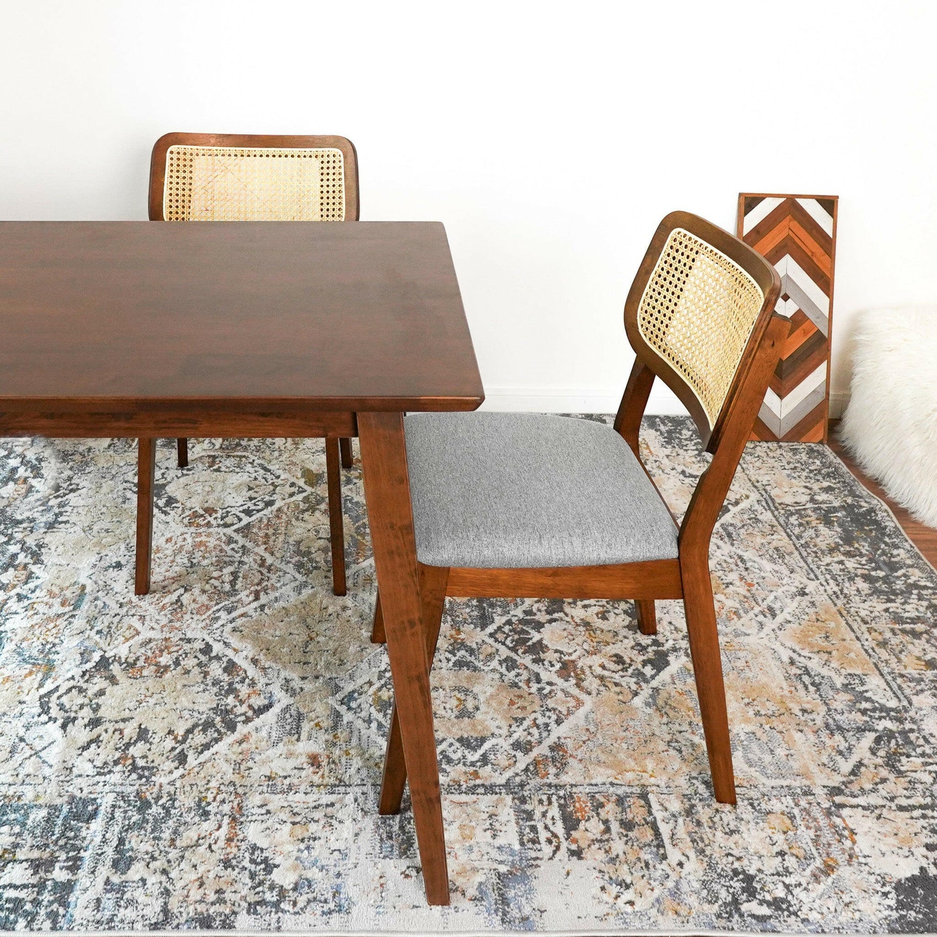 Kaden Dark Gray Linen Dining Chair (Set Of 2).