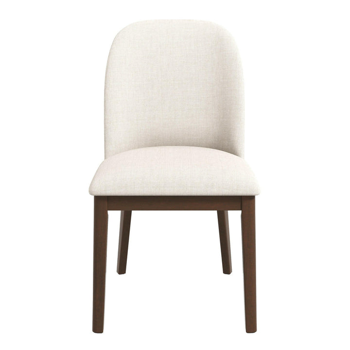 Kaitlyn Beige Linen Dining Chair Set Of 2.