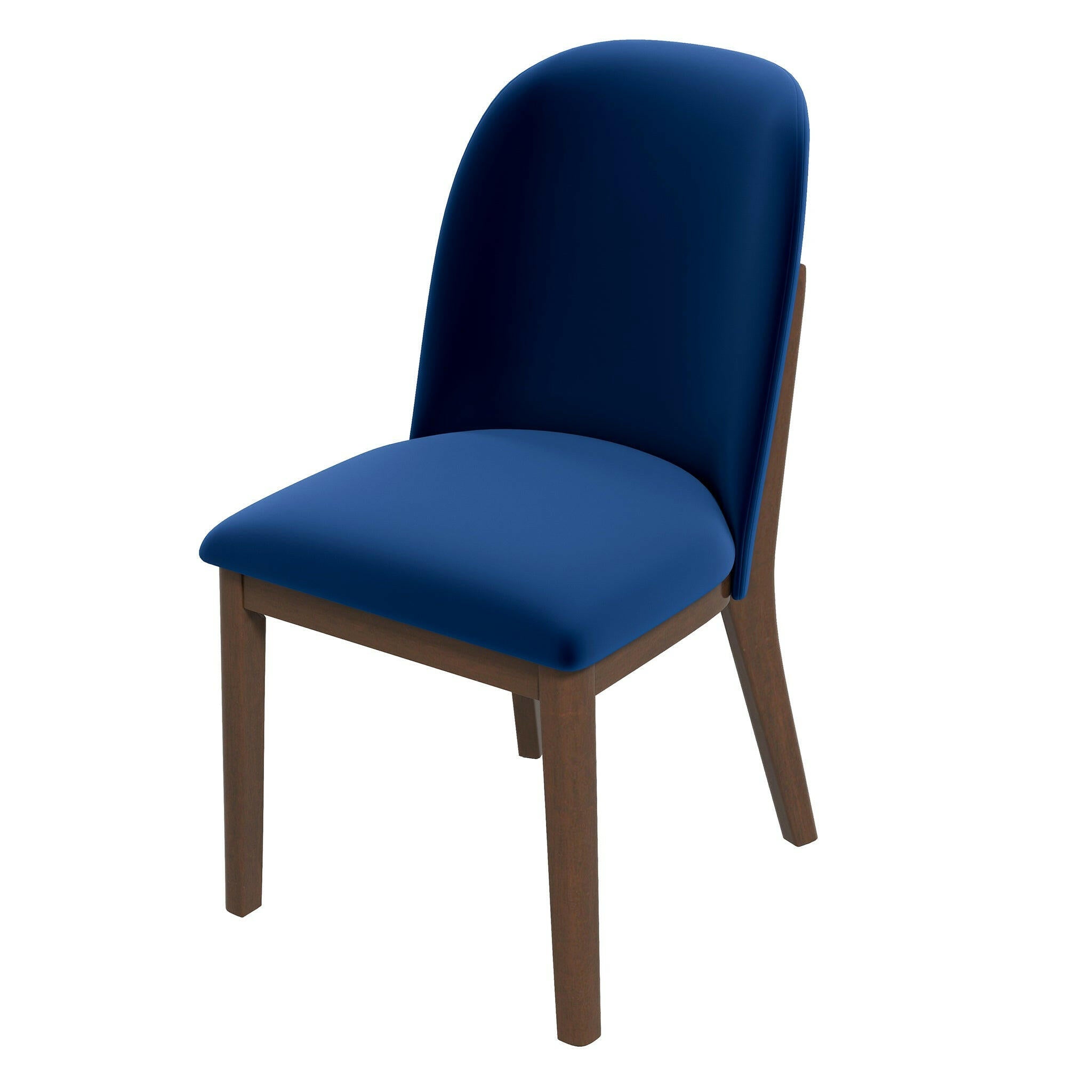 Kaitlyn Navy Blue Velvet Dining Chair (Set Of 2).