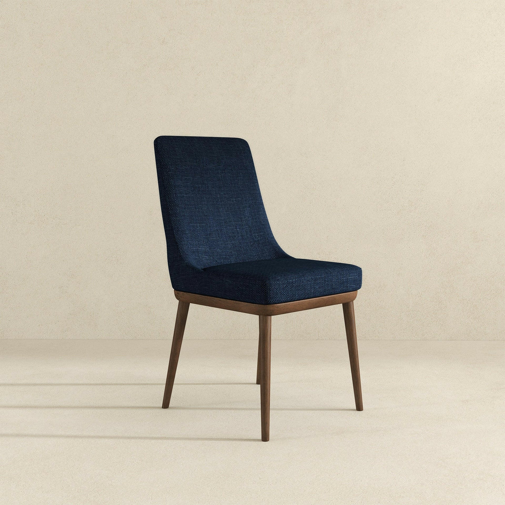 Kate Dark Blue Fabric Dining Chair (Set Of 2).