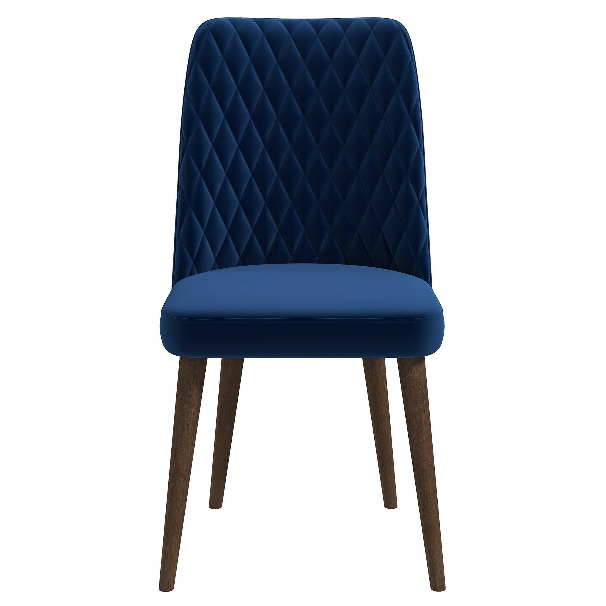 Katie Navy Blue Velvet Dining Chair (Set Of 2).