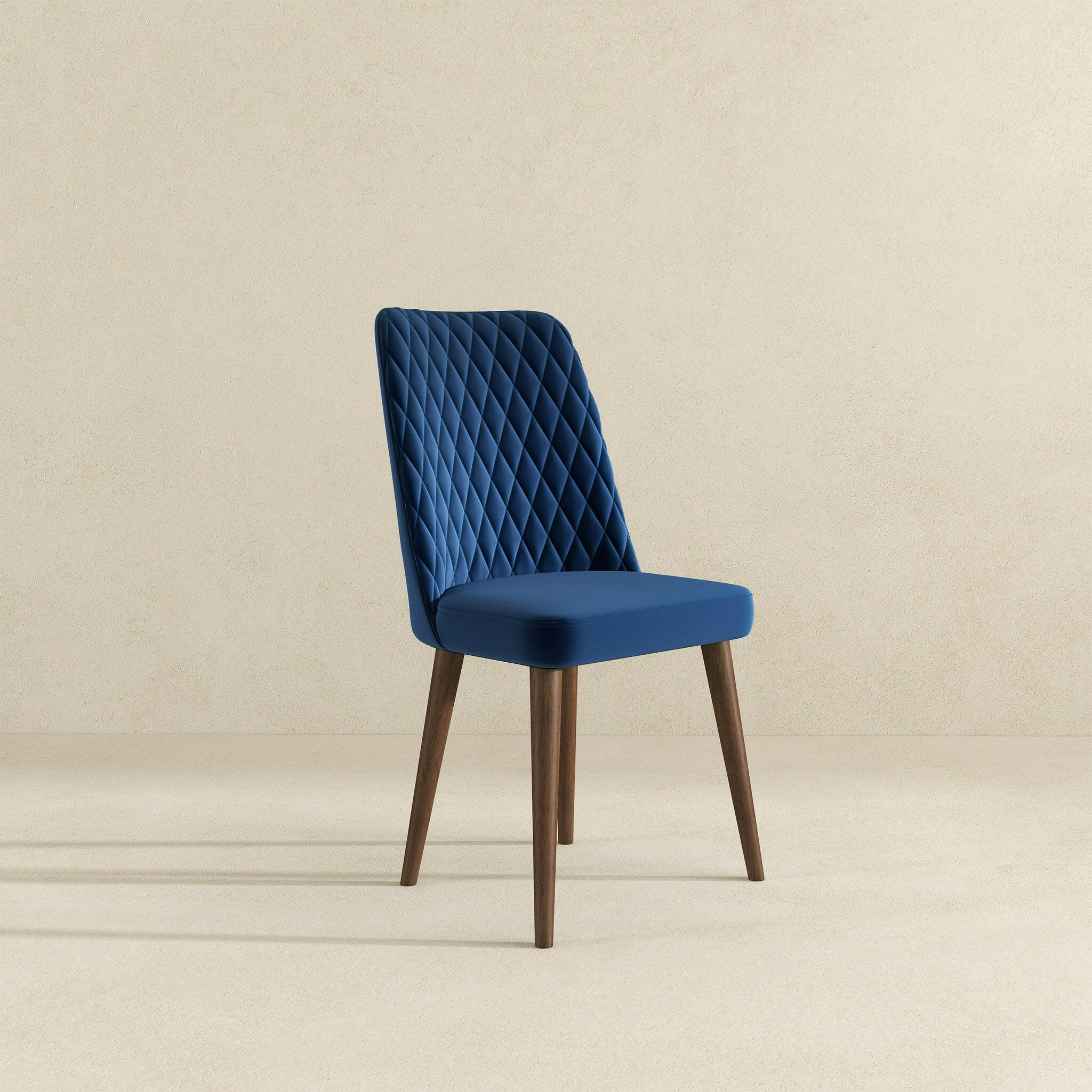 Katie Navy Blue Velvet Dining Chair (Set Of 2).