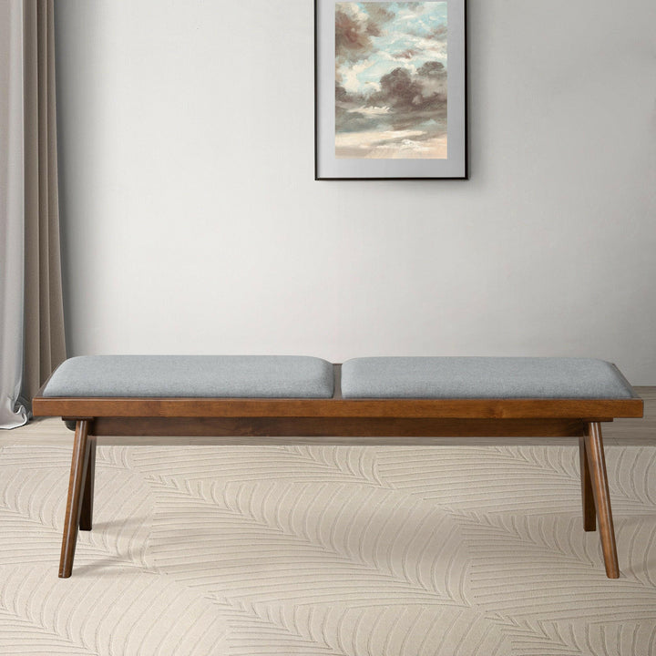 Keira Bench (Grey Fabric).