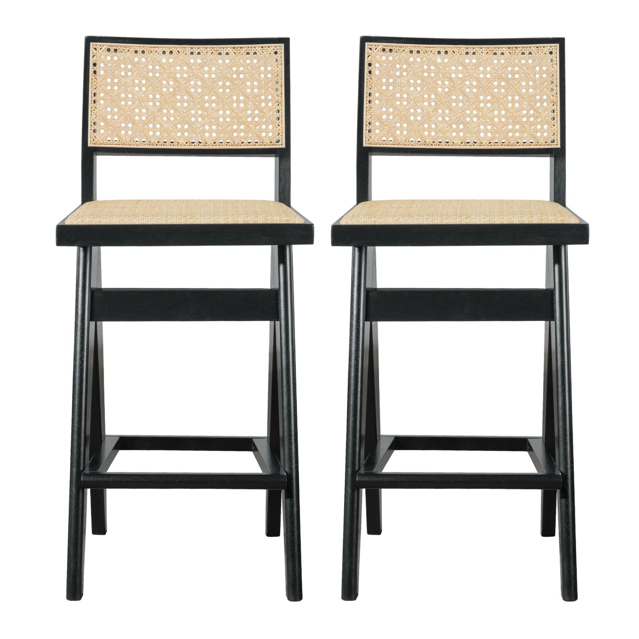 Keira Rattan Bar Stool (Set of 2).