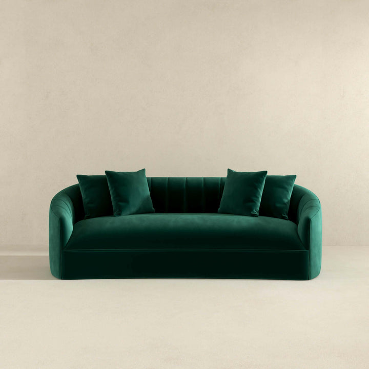 Kante Green Velvet Sofa.