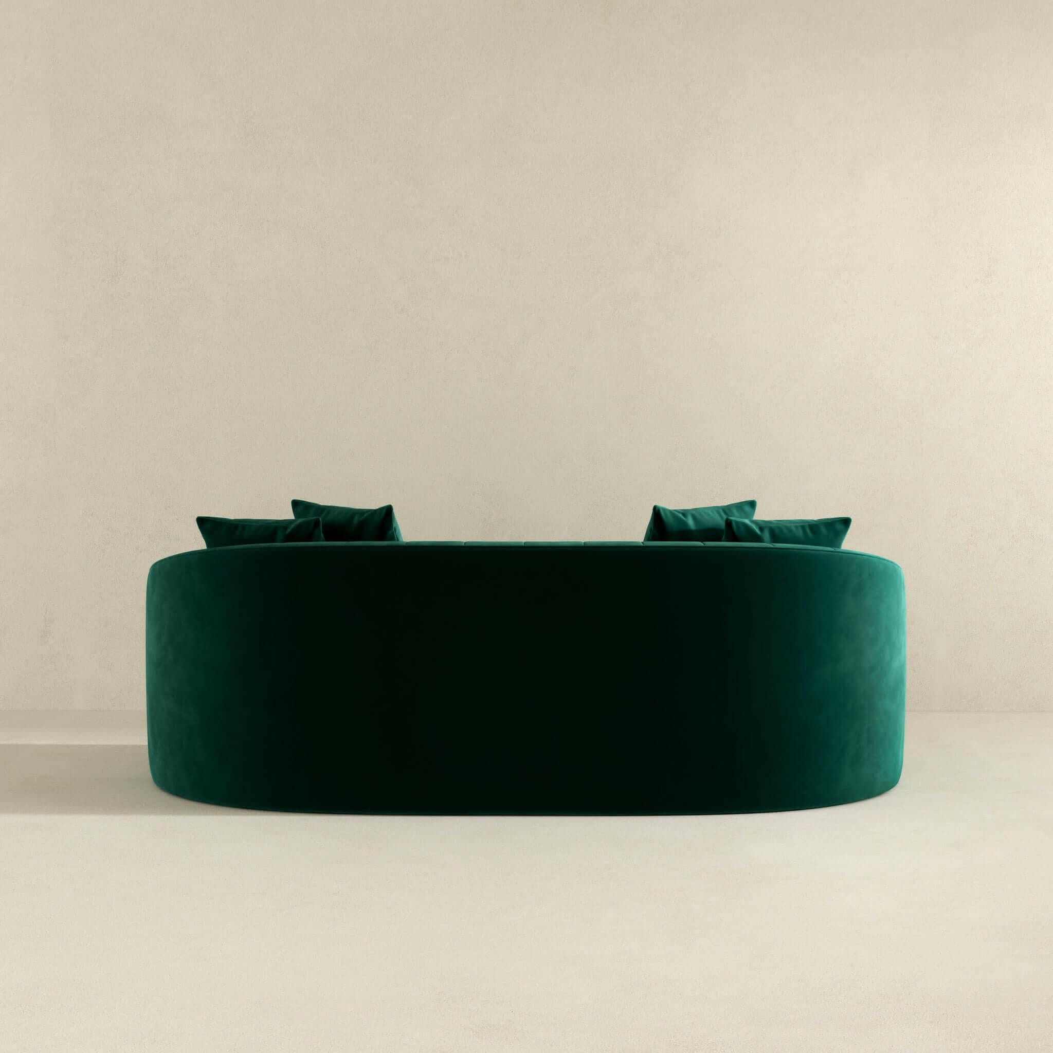 Kante Green Velvet Sofa.